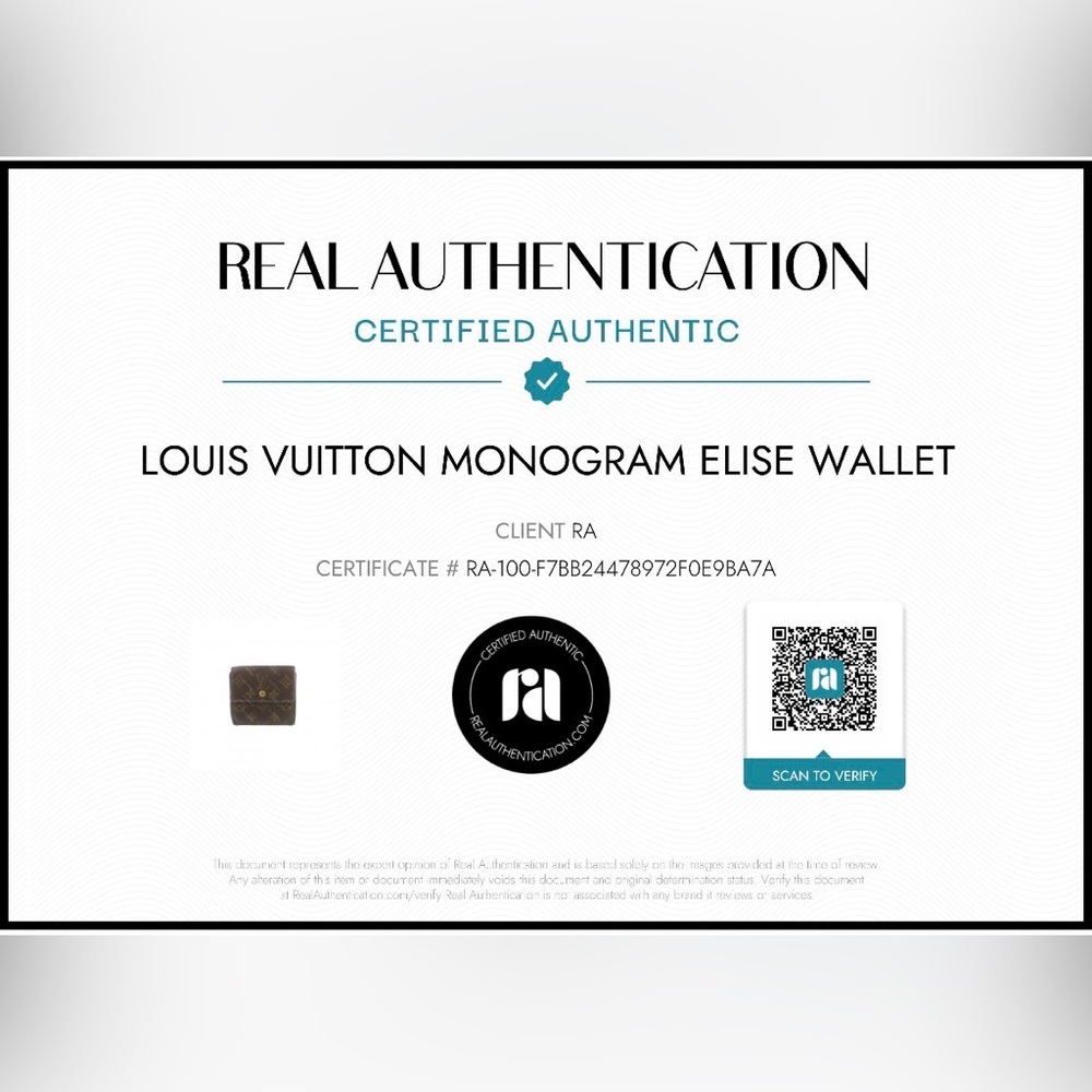 👛 Louis Vuitton Brown Monogram Elise Compact Wallet - Picture 14 of 15